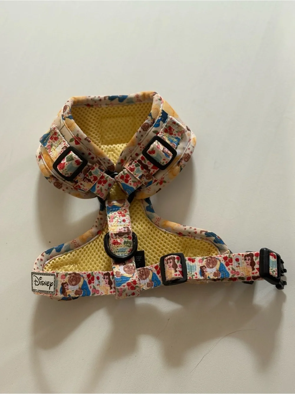 Disney Belle & Beast Floral Print Harness in Cream, Yellow, Blue